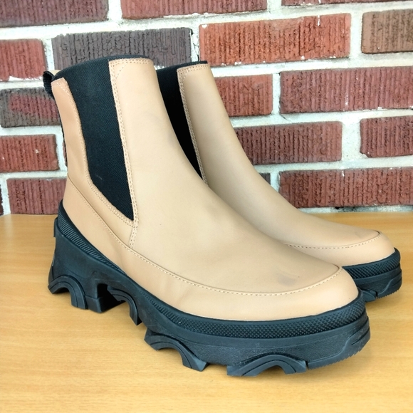 NWT Sorel Brex Waterproof Pull On Chelsea Boots in Tawny Buff Sz. 12 - Picture 3 of 11